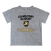 US Military ARMY Black Knights Vive La Fete Boys Game Day V3 Heather Gray Short Sleeve Tee Shirt