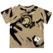 US Military ARMY Black Knights Vive La Fete Boys Game Day Gold Short Sleeve Tee Paint Brush
