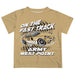 US Military ARMY Black Knights Vive La Fete Fast Track Boys Game Day Gold Short Sleeve Tee