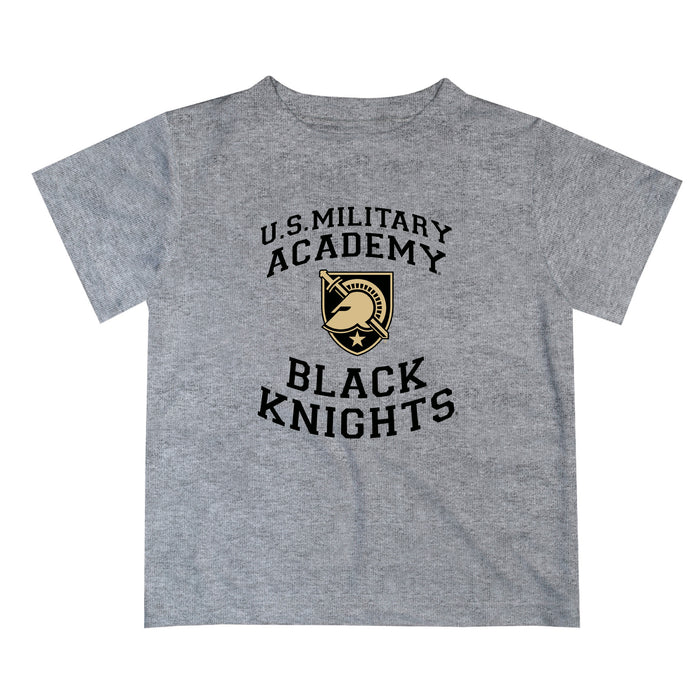 US Military ARMY Black Knights Vive La Fete Boys Game Day V1 Heather Gray Short Sleeve Tee Shirt