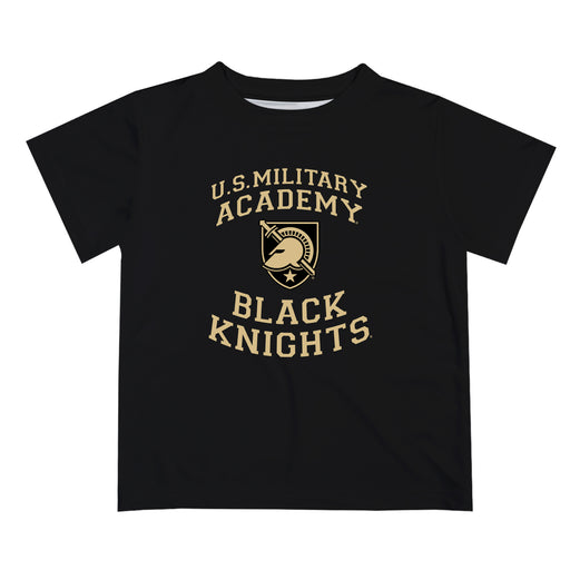 US Military ARMY Black Knights Vive La Fete Boys Game Day V1 Black Short Sleeve Tee Shirt