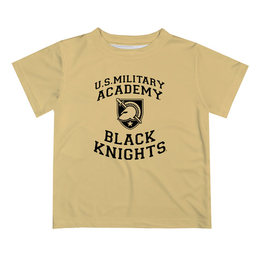 US Military ARMY Black Knights Vive La Fete Boys Game Day V1 Gold Short Sleeve Tee Shirt