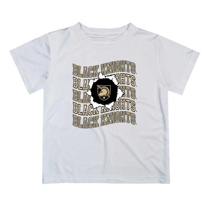 US Military ARMY Black Knights Vive La Fete White Art V1 Short Sleeve Tee Shirt