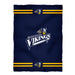 Augustana Universtiy Vikings AU Vive La Fete Game Day Soft Premium Fleece Navy Throw Blanket 40" x 58” Logo and Stripes - Vive La Fête - Online Apparel Store