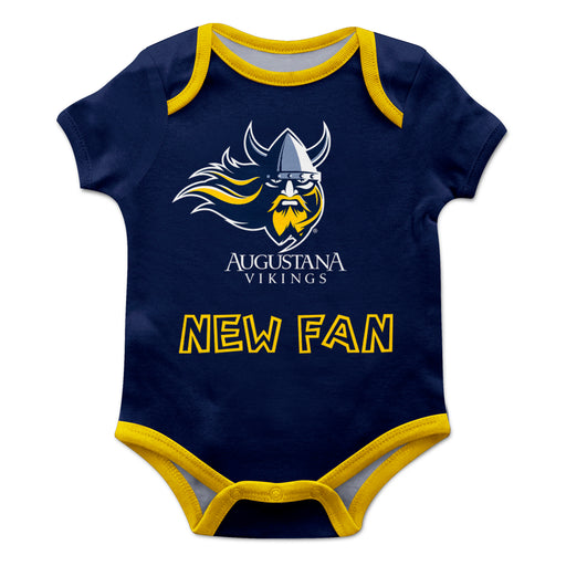 Augustana Universtiy Vikings AU Vive La Fete Infant Game Day Navy Short Sleeve Onesie New Fan Mascot and Name Bodysuit - Vive La Fête - Online Apparel Store