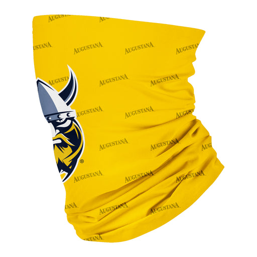 Augustana Universtiy Vikings Vive La Fete All Over Logo Game Day Collegiate Face Cover Soft 4-Way Stretch Neck Gaiter - Vive La Fête - Online Apparel Store