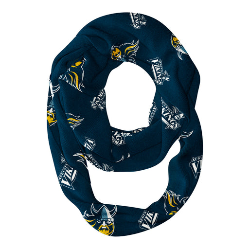 Augustana Vikings AU Vive La Fete Repeat Logo Game Day Collegiate Women Light Weight Ultra Soft Infinity Scarf