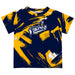Augustana University Vikings AU Vive La Fete Boys Game Day Blue Short Sleeve Tee Paint Brush