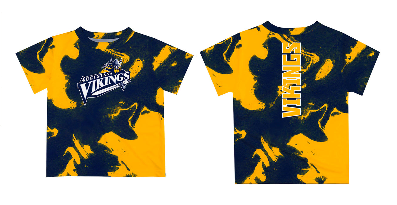 Augustana University Vikings AU Vive La Fete Marble Boys Game Day Blue Short Sleeve Tee - Vive La Fête - Online Apparel Store