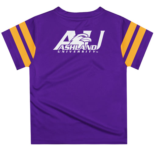 Ashland Eagles AU Vive La Fete Boys Game Day Purple Short Sleeve Tee with Stripes on Sleeves - Vive La Fête - Online Apparel Store