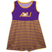 Ashland University AU Eagles Purple and Gold Sleeveless Tank Dress with Stripes on Skirt by Vive La Fete