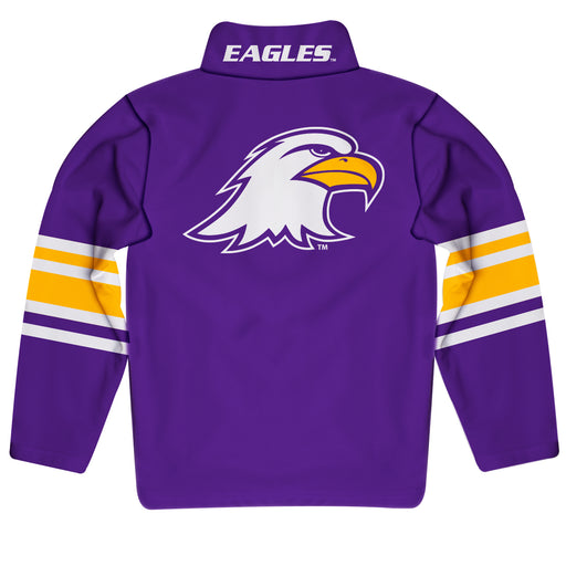 Ashland University AU Eagles Vive La Fete Game Day Purple Quarter Zip Pullover Stripes on Sleeves - Vive La Fête - Online Apparel Store