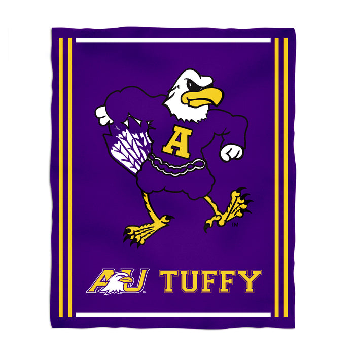 Ashland University AU Eagles Vive La Fete Kids Game Day Purple Plush Soft Minky Blanket 36 x 48 Mascot