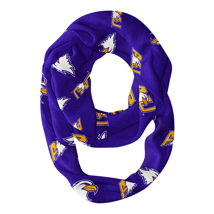 Ashland Eagles AU Vive La Fete Repeat Logo Game Day Collegiate Women Light Weight Ultra Soft Infinity Scarf