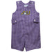 Ashland University AU Eagles Embroidered Purple Gingham Boys Jon Jon