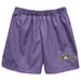 Ashland University AU Eagles Embroidered Purple Gingham Pull On Short