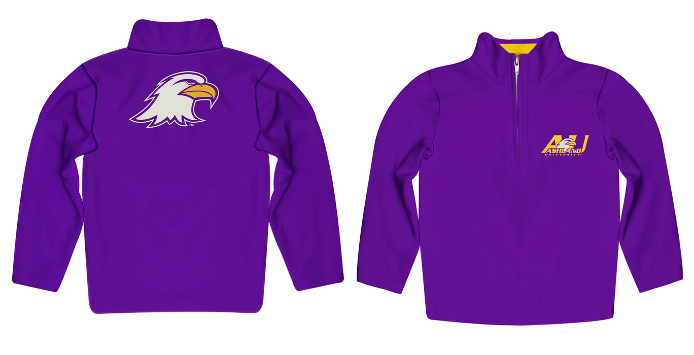 Ashland Eagles AU Vive La Fete Game Day Solid Purple Quarter Zip Pullover Sleeves - Vive La Fête - Online Apparel Store