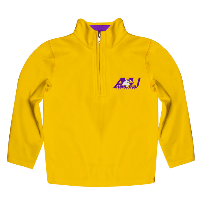 Ashland Eagles AU Vive La Fete Game Day Solid Gold Quarter Zip Pullover Sleeves