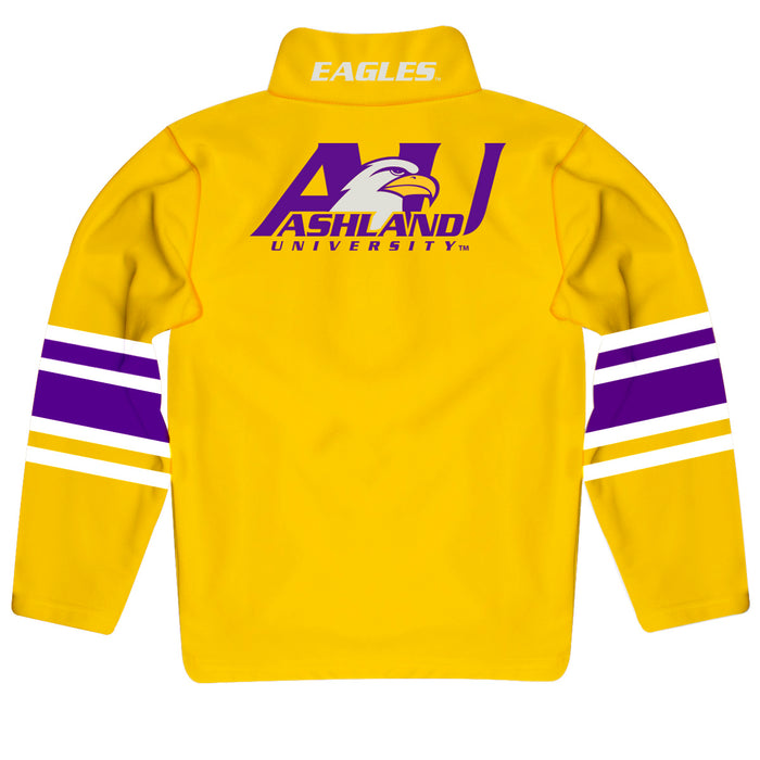 Ashland Eagles AU Vive La Fete Game Day Gold Quarter Zip Pullover Stripes on Sleeves - Vive La Fête - Online Apparel Store