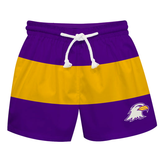 Ashland Eagles AU Vive La Fete Purple Gold Stripes Swimtrunks V2