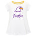 Ashland Eagles AU Vive La Fete Girls Game Day Short Sleeve White Top with School Logo and Name