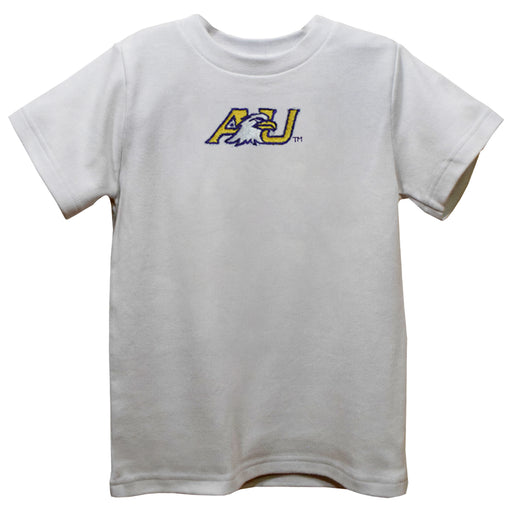 Ashland University AU Eagles Embroidered White Short Sleeve Boys Tee Shirt