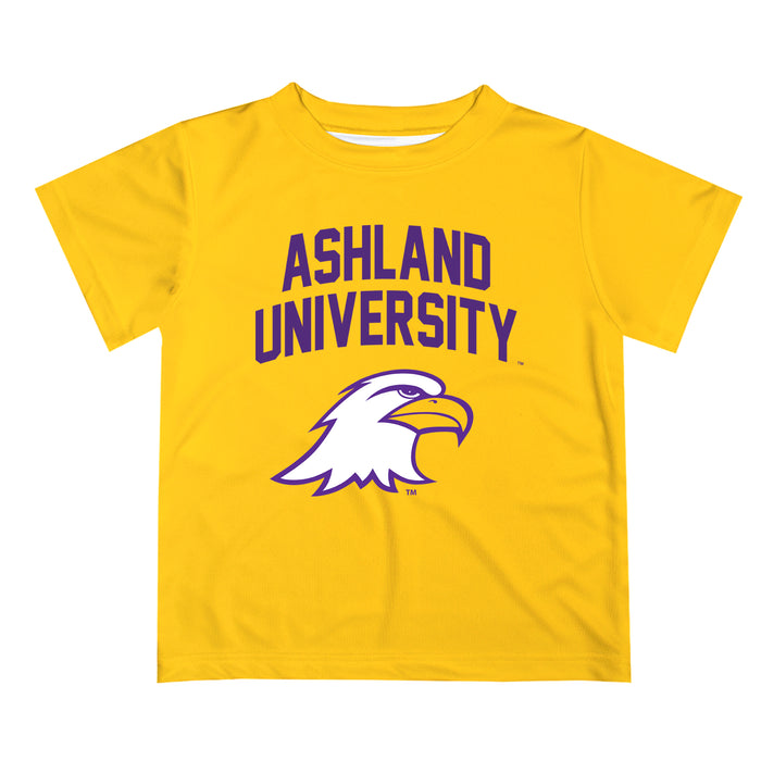 Ashland University AU Eagles Vive La Fete Boys Game Day V2 Gold Short Sleeve Tee Shirt