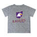 Ashland University AU Eagles Vive La Fete State Map Gray Short Sleeve Tee Shirt