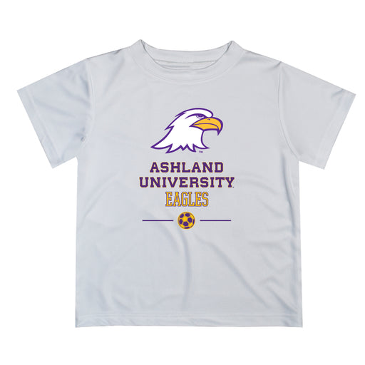 Ashland University AU Eagles Vive La Fete Soccer V1 White Short Sleeve Tee Shirt