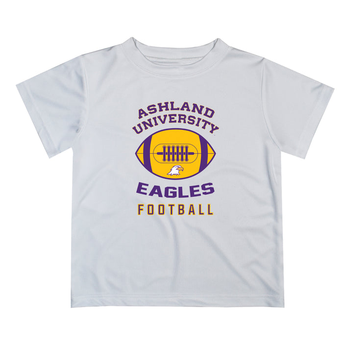 Ashland University AU Eagles Vive La Fete Football V2 White Short Sleeve Tee Shirt