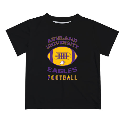 Ashland University AU Eagles Vive La Fete Football V2 Black Short Sleeve Tee Shirt