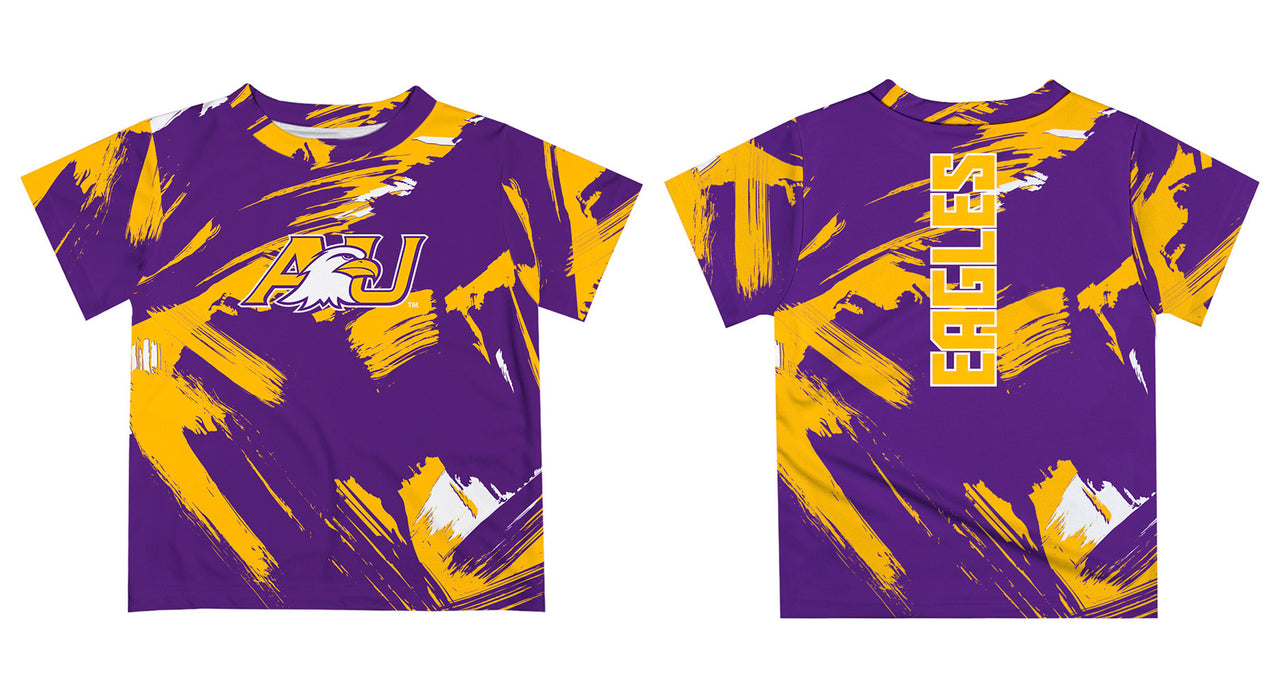 Ashland University AU Eagles Vive La Fete Boys Game Day Purple Short Sleeve Tee Paint Brush - Vive La Fête - Online Apparel Store