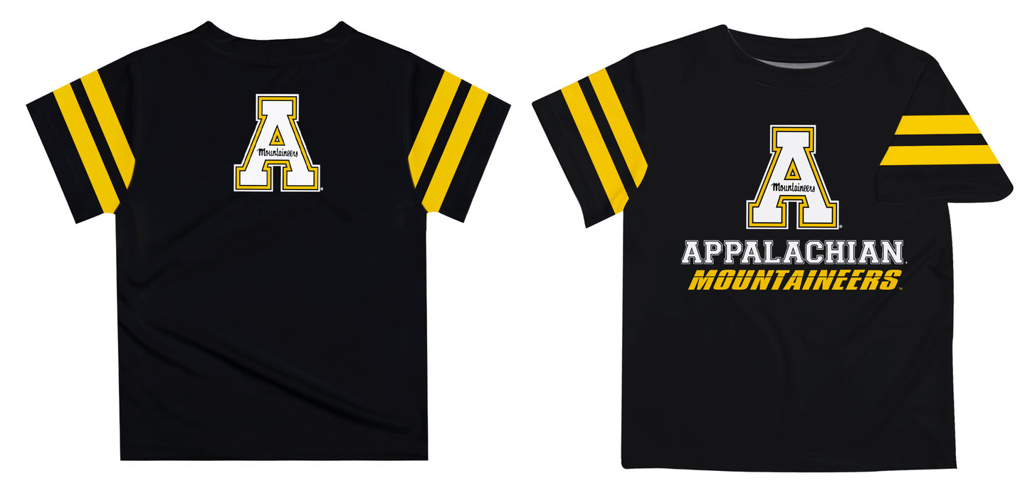 Appalachian State Mountaineers Black Tee Shirt Short Sleeve - Vive La Fête - Online Apparel Store