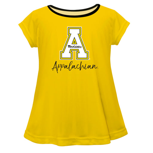 Appalachian State Mountaineers Gold Short Sleeve Laurie Top - Vive La Fête - Online Apparel Store