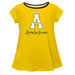 Appalachian State Mountaineers Gold Short Sleeve Laurie Top - Vive La Fête - Online Apparel Store