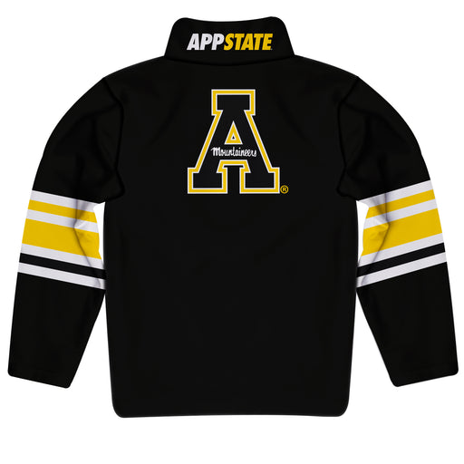 Appalachian State Mountaineers Black Long Sleeve Quarter Zip Pull Over - Vive La Fête - Online Apparel Store