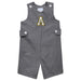 Appalachian State Mountaineers Embroidered Black Gingham Boys Jon Jon