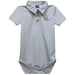 Appalachian State Mountaineers Embroidered Gray Solid Knit Polo Onesie