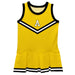 Appalachian State Mountaineers Vive La Fete Game Day Gold Sleeveless Cheerleader Dress