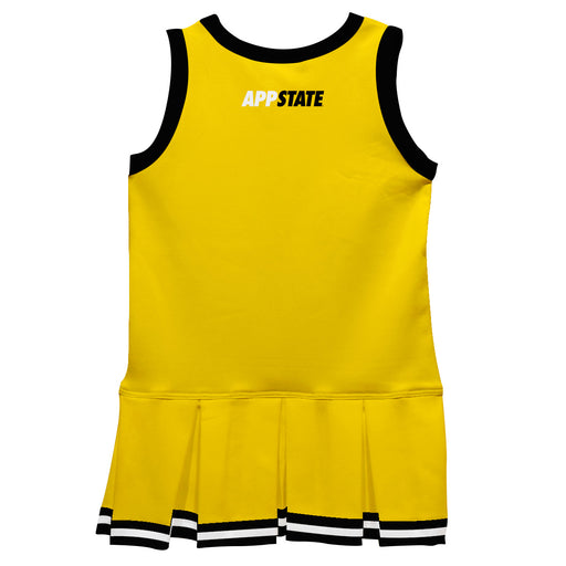 Appalachian State Mountaineers Vive La Fete Game Day Gold Sleeveless Cheerleader Dress - Vive La Fête - Online Apparel Store