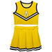 Appalachian State Mountaineers Vive La Fete Game Day Gold Sleeveless Chearleader Set