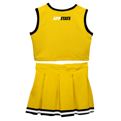 Appalachian State Mountaineers Vive La Fete Game Day Gold Sleeveless Cheerleader Set - Vive La Fête - Online Apparel Store