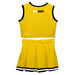 Appalachian State Mountaineers Vive La Fete Game Day Gold Sleeveless Cheerleader Set - Vive La Fête - Online Apparel Store