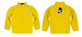 App State Mountaineers Vive La Fete Game Day Solid Gold Quarter Zip Pullover Sleeves - Vive La Fête - Online Apparel Store