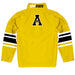 App State Mountaineers Vive La Fete Game Day Gold Quarter Zip Pullover Stripes on Sleeves - Vive La Fête - Online Apparel Store