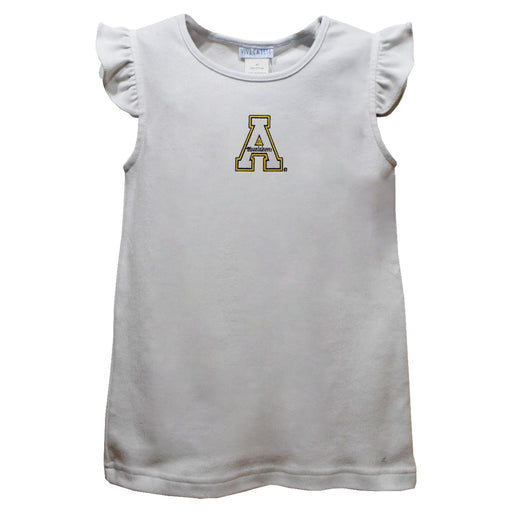 Appalachian State Mountaineers Embroidered White Knit Angel Sleeve