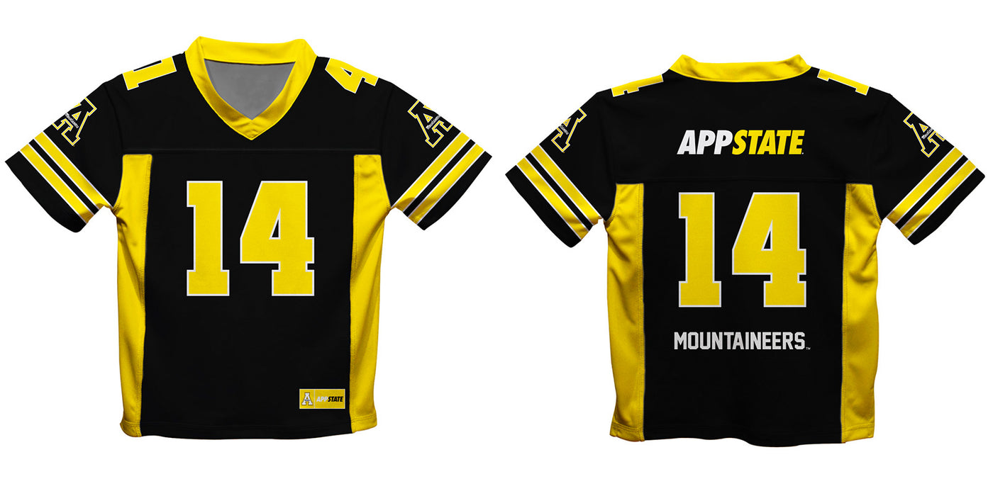 App State Mountaineers Vive La Fete Game Day Black Boys Fashion Football T-Shirt - Vive La Fête - Online Apparel Store