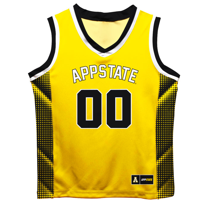 Appalachian State Mountaineers Vive La Fete Game Day Gold Boys Fashion Basketball Top