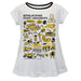 Appalachian State Mountaineers Hand Sketched Vive La Fete Impressions Artwork White Short Sleeve Top