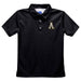 Appalachian State Mountaineers Embroidered Black Short Sleeve Polo Box Shirt